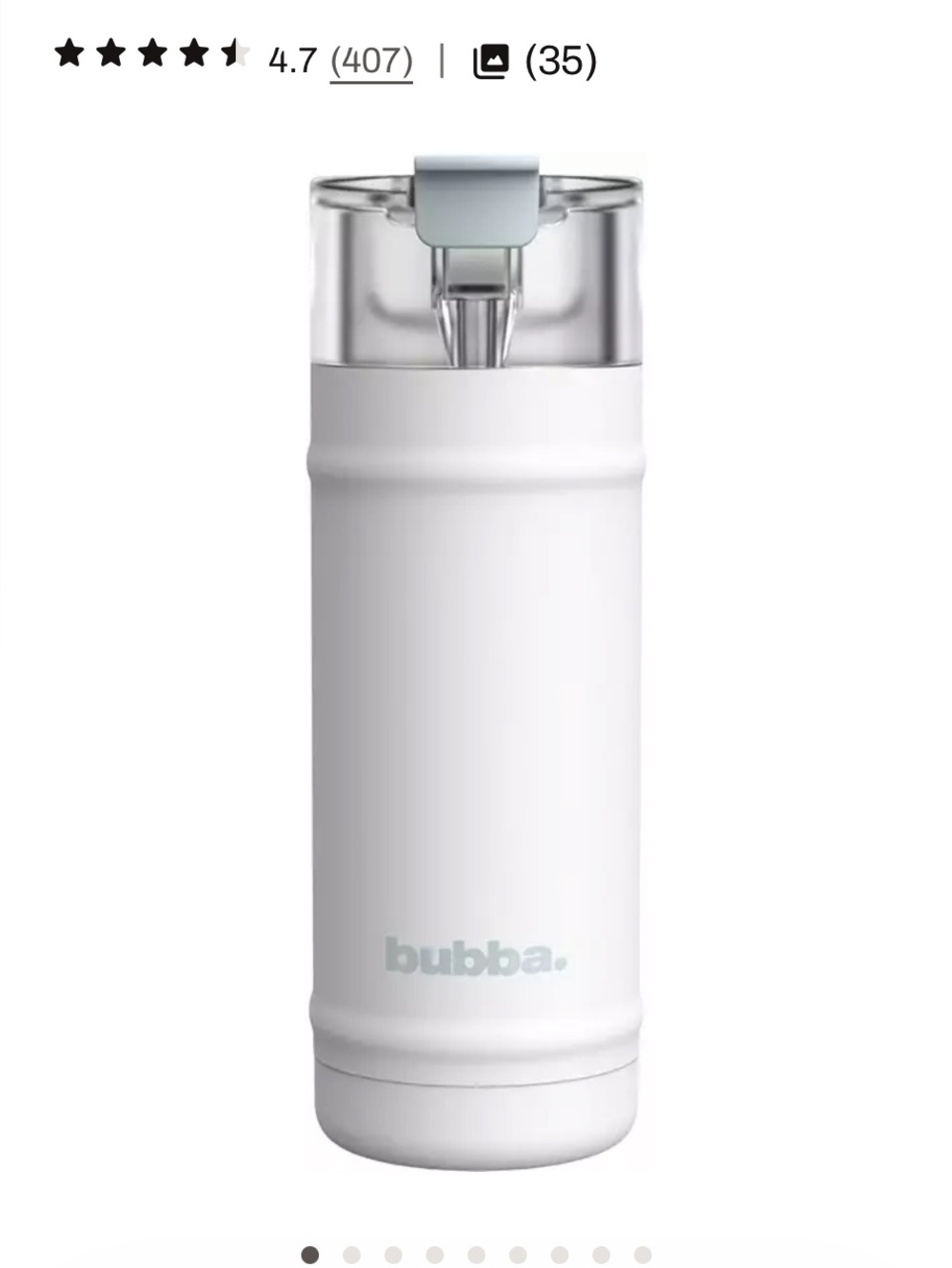 bubba 18 oz. DualSip Insulated Stainless Steel Water Bottle *NEW*